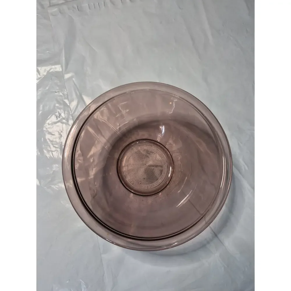 Pyrex Corning Cranberry Purple Red mixing Backing Dish USA Made.. No Chips.